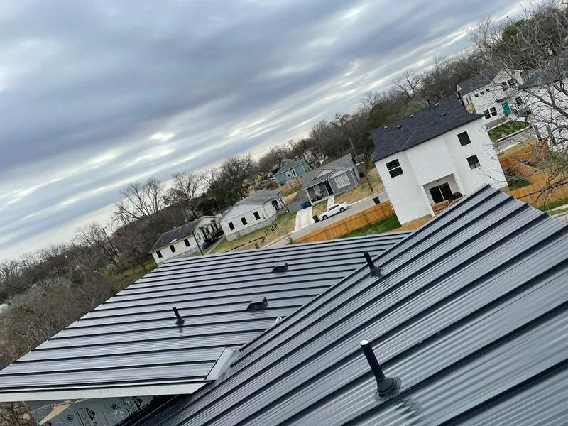 Standing seam metal roof panels with vents for Skylight Repair in Waller